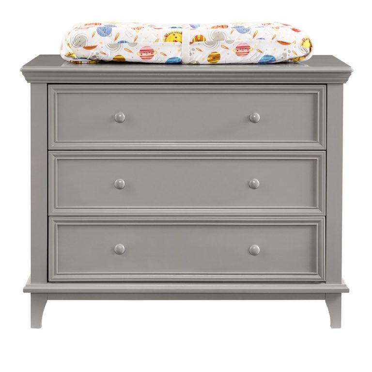 gray nursery dresser