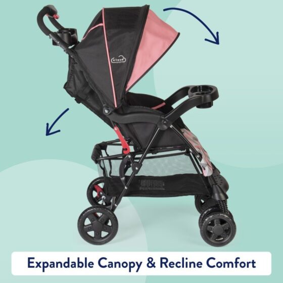 Full recline lightweight stroller best sale